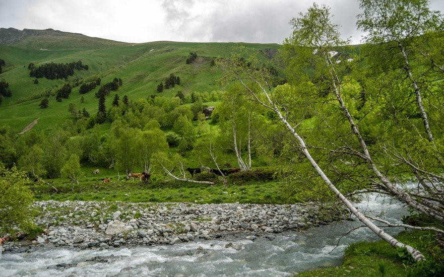 Софийское ущелье в Архызе. Софийские водопады.